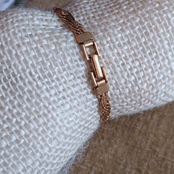 Multi Woven Gold Tone Bracelet - Picture 7 of 8